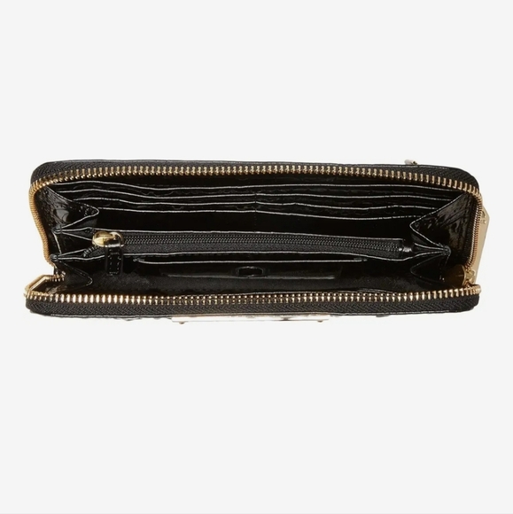 Brahmin Croc Embossed Leather Full Zippered Wallet - Picture 4 of 13